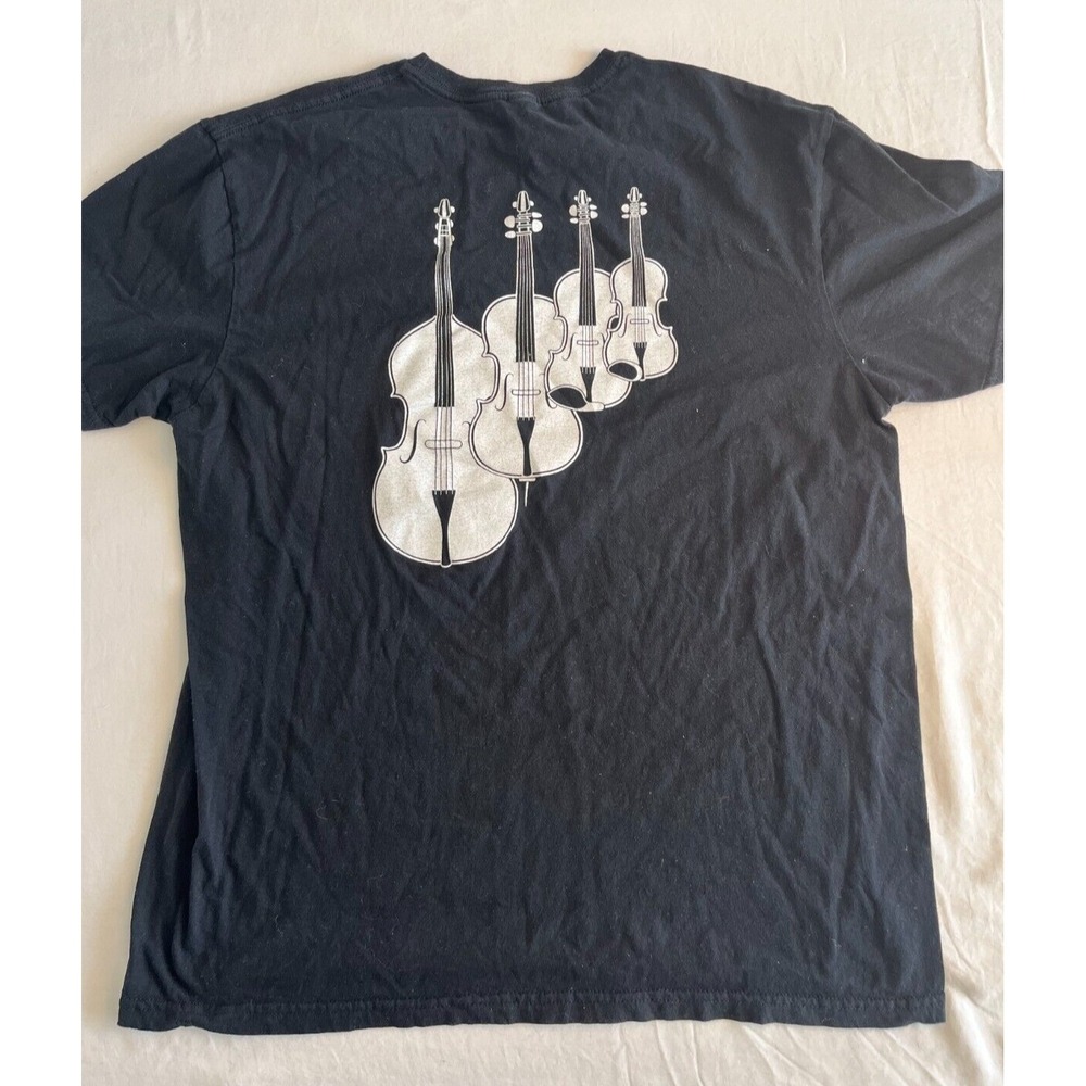 Orchestra T-Shirt Medium Violin Cello Harp Black‎ Short Sleeve